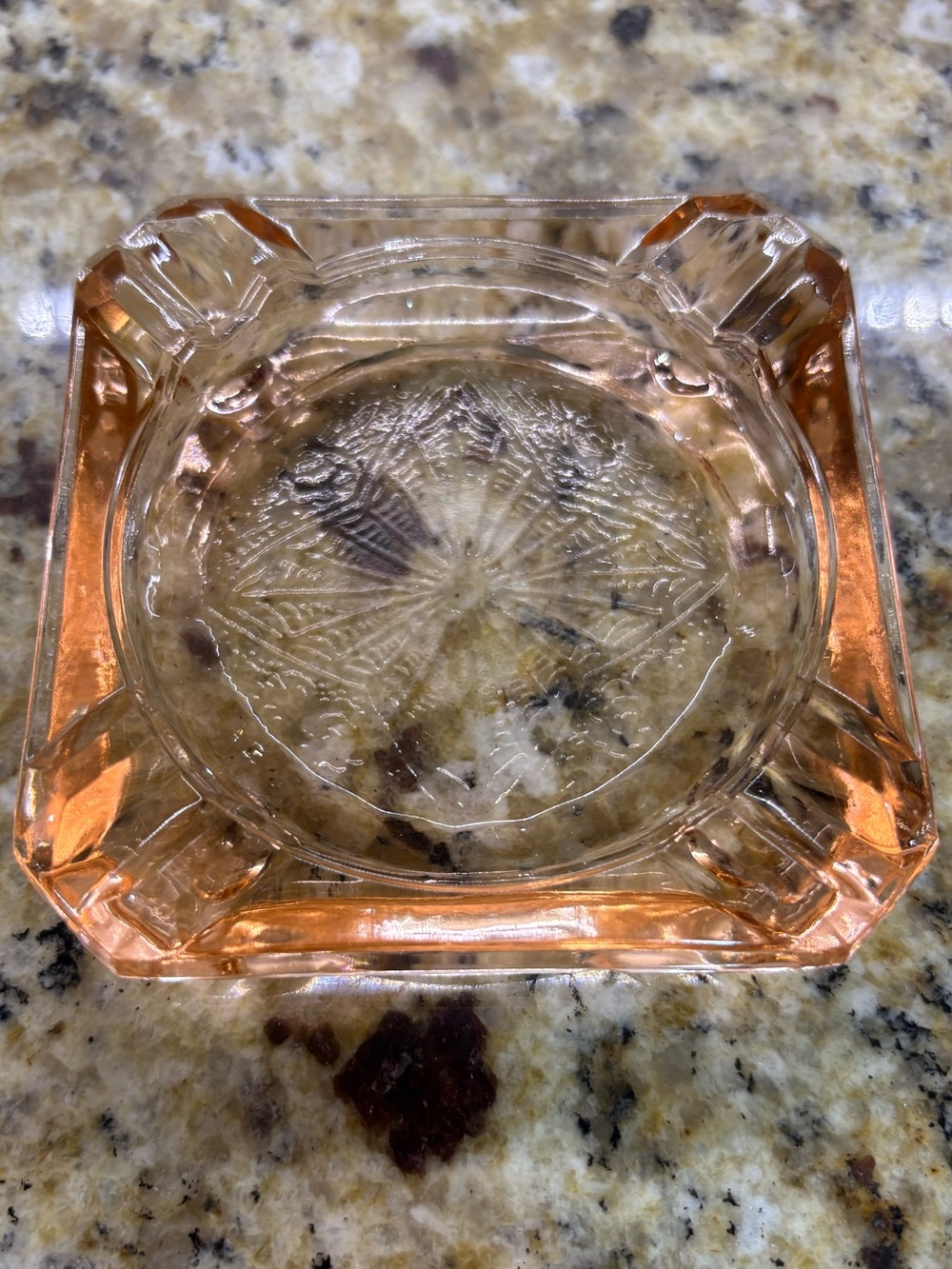 Depression Glass Pink Ashtray